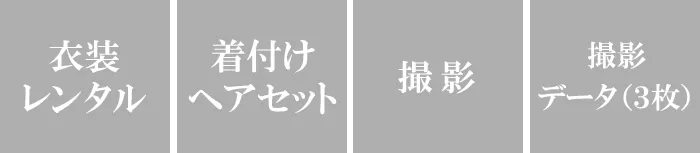 振袖ドレス撮影のプラン内容